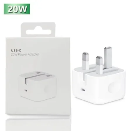 Fast Charger Head 20W Three Pin For iPhones-White