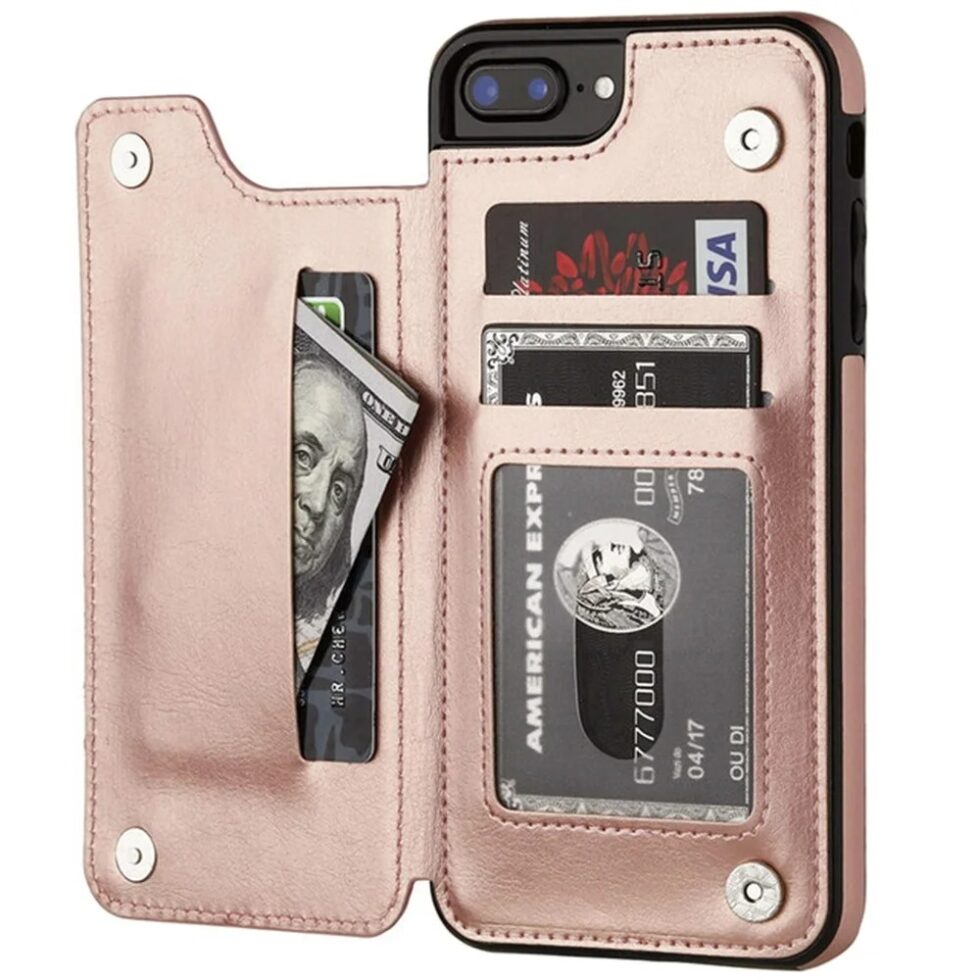 Leather Retro Card Holder Flip Cover for iPhone 11 12 13 14 15 Pro Max Mini Wallet Case XR X XS Max 8 7 6S Plus 5S SE 2022 2020