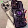 Astronaut Magnetic Ring Holder Case for iPhone 11-15 Pro Max